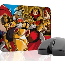mousepad bastir Shovel Knight Kaymaz Dikişli Kauçuk Oyuncu Mousepad V3 - 22X18 Gaming Mouse Pad Fare Altlığı
