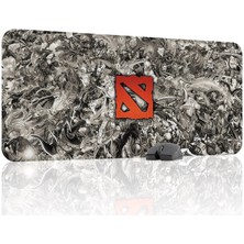 mousepad bastir Dota 2 Kaymaz Dikişli Kauçuk Oyuncu Mousepad V5 - 90X40 Xxl Gaming Mouse Pad Fare Altlığı