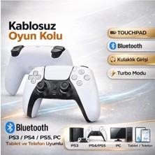 Matechno Kablosuz Oyun Kolu Joystick Bluetooth Oyun Kolu Ps 3-4-5 Pc Uyumlu Wireless