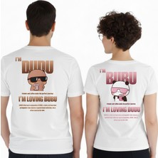 Etoile Studio Sırt Baskılı Bubu Dudu Sevgili Tişörtü ve Sweatshirt | Sevgililer Günü Hediyesi | Unisex Oversize Çift Kombini