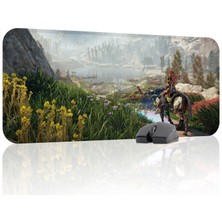 mousepad bastir Horizon Zero Kaymaz Dikişli Kauçuk Oyuncu Mousepad V2 - 70X30 Xl Gaming Mouse Pad Fare Altlığı