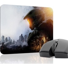 mousepad bastir Halo Kaymaz Dikişli Kauçuk Oyuncu Mousepad V5 - 22X18 Gaming Mouse Pad Fare Altlığı