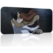 mousepad bastir Steins;gate Kaymaz Dikişli Kauçuk Oyuncu Mousepad V2 - 70X30 Xl Gaming Mouse Pad Fare Altlığı