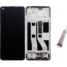 SDT Oppo A74 Ekran OLED Dokunmatik Çıtalı (Siyah) B7000 Yapıştırıcı