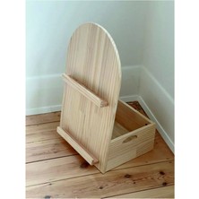 Özgürce Doha Doğal Masif Ahşap Montessori Kitaplık, Şık ve Dayanıklı Tasarım