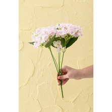 Güleç Yapay Çiçek Yapay Islak Ortanca Çiçeği 45 cm 5 Dal