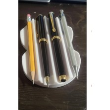 Usin Hediyelik Beyaz Masaüstü Dekoratif Yatay Ev Ofis Çalışma Masası Kalemlik