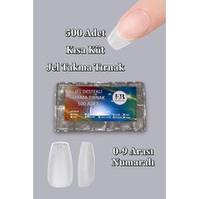 500 Adet Kısa Küt Jel Tips Yeni Nesil Takma Tırnak Seti Easy Beauty