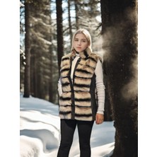 Glam Love Kolsuz Hakiki Deri Kürk - Siyah -