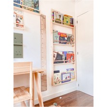 Özgürce Çocuk Odası Duvar Rafı, Montessori Tasarımı, Şık ve Kullanışlı Dekorasyon