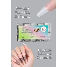 500 Adet Uzun Küt Jel Tips Yeni Nesil Takma Tırnak Seti Easy Beauty