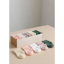 Minissa Organik Pamuk Unisex 5’li Kutulu Premium Bebek& Çocuk Çorabı
