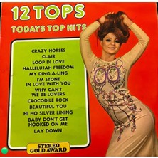 Plakantik 12 Tops - Today's Top Hits - Stereo Gold Award Lp - Mer 103X Ingiltere Baskı