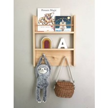 Özgürce Eğitici ve Şık Ahşap Çocuk Rafı, Düzen Sağlayıcı Tasarım