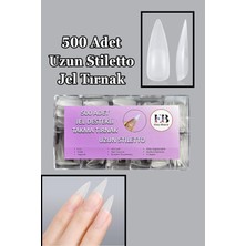 500 Adet Uzun Stiletto Jel Tips Yeni Nesil Takma Tırnak Seti Easy Beauty