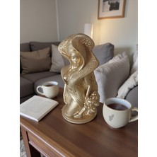 Doğal 🌿gold  Kadın Asalet Biblo – Mitolojik Kadının  Zarafet Figürü