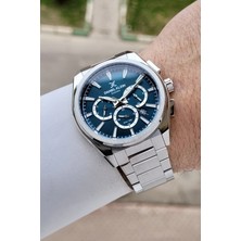 Daniel Klein Erkek Kol Saati Gümüş Kasa ve Kordonla 3 ATM Suya Dayanıklı Mavi Kadranlı