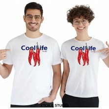 Etoile Chil Unisex %100 Pamuklu Oversize Grafik Baskılı Bisiklet Yaka Tişört