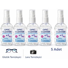 Modatüm Gözlük Camı Temizleme Spreyi 5 Adet 50ML, Tv-Tablet Ekranı, Çok Amaçlı Temizleme Spreyi