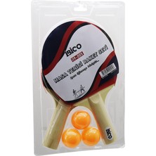 Zenvia Masa Tenisi Pinpon Raket Seti 2pcs Raket - 3pcs Top (4887) ZNVA-GO3146