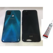 SDT Infinix Hot 10 Lıte Smart S Arka Batarya Pil Kapağı Siyah (B7000 15 ml Yapıştırıcı)