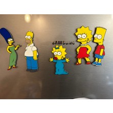 ADA 3D The Simpsons Çizgi Dizi Ailesi Homer Marge Karakterleri Dekoratif Buzdolabı Magneti