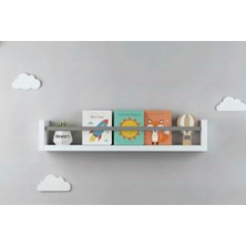 Özgürce Çocuk Odası 70X9 Mdf Organizer Montessori Eğitimli Kitap ve Banyo Rafı