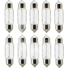 Zembil 10 Adet 12V C5W 39MM Orta Boy Standart Sofit Ampul