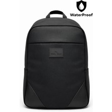 The Modawest Su Geçirmez Fermuar ve Kumaş Detaylı 15.6-16.1 Inç Uyumlu Siyah Sırt Çantası