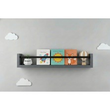 Özgürce 50X9 Antrasit Mdf Baby Room Organizer, Montessori Çocuk Odası Seti