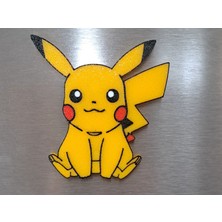 ADA 3D Pokemon Pikachu Oturan Sarı Karakter Anime Figürü Dekoratif Buzdolabı Magneti