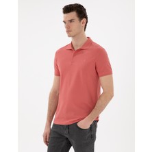 Pierre Cardin Erkek Pembe Slim Fit Basic Tişört 50306448-VR186