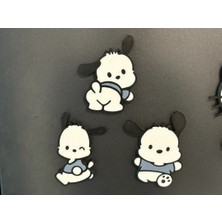 ADA 3D Sanrio Evreni Pochacco Sevimli Köpek Karakteri Hediyelik Eşya Buzdolabı Magneti