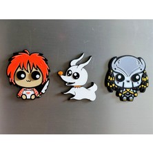 ADA 3D Coraline Ruhların Kaçışı No Face Trick R Treat Sam Buzdolabı Magneti Anime