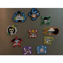 ADA 3D One Piece Anime Luffy Hasır Şapka Korsanları Sembolü Seti Buzdolabı Magneti