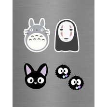 ADA 3D Totoro No Face Jiji Kömür Cini Ghibli Anime Figürlü Süs Buzdolabı Magneti