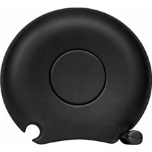 İğne İzi 2 Metre Otomatik Mezura – Yuvarlak Tasarım, Kompakt ve Taşınabilir Şerit Metre (Siyah)