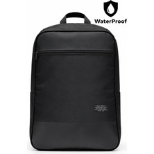 The Modawest Su Geçirmez Fermuar ve Kumaş Detaylı 15.6-16.1 Inç Uyumlu Siyah Sırt Çantası