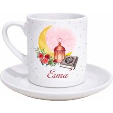 Myworldorganization Kişiye Özel Hilal & Fener Ramazan Temalı Isimli Kahve Fincan Takımı