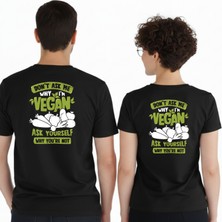 Etoile Studio Vegan Tasarım Unisex %100 Pamuklu Oversize Grafik Baskılı Bisiklet Yaka Tişört