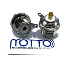 Motto Uhf SO239 Yuvarlak Şase Tip Konnektör