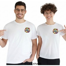 Etoile Studio Vegan Tasarım Unisex %100 Pamuklu Oversize Grafik Baskılı Bisiklet Yaka Tişört
