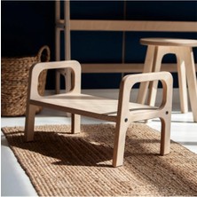 Özgürce Renkli Montessori Ahşap Çocuk Taburesi, 50X32, Eğlenceli ve Güvenli Tasarım