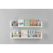 Özgürce 40X9 2'li Mdf Baby Room Organizer Çocuk Odası Montessori Kitaplık