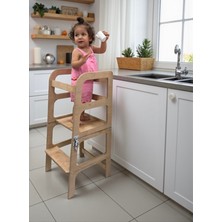 Özgürce Renkli Montessori Öğrenme Kulesi, Katlanabilir ve Güvenli Tasarım