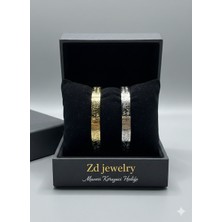 zdjewelry Çelik Ayetel Kürsi Koruyucu Dualı Erkek Kadın Çift 2 Li Yeni Kalın Ayarlanabilir Bileklik