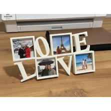 Rüya Vadisi Love Yazılı Çoklu Fotoğraf Çerçevesi Masaüstü Dekoratif Çerçeve
