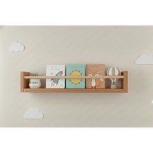 Özgürce 40X9X1 Çam Mdf Çocuk Odası Organizer ve Montessori Kitaplık Seti