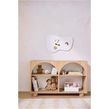 Özgürce Doğal Masif Ahşap Montessori Kitaplık – Sağlıklı ve Şık Tasarım