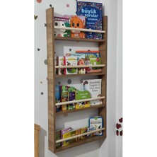 Özgürce Renkli ve Şık Montessori Çocuk Bebek Odası Eğitici Kitaplık Seti